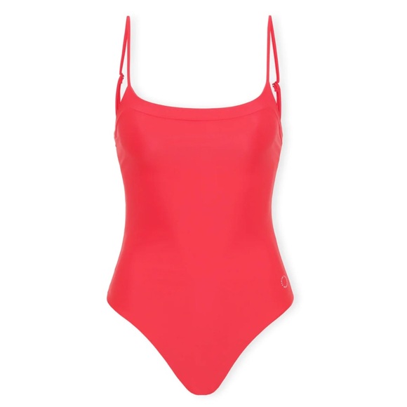 Chic Red One-Piece Swimsuit - Picture 4 of 5